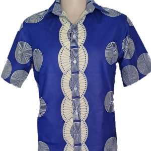 Powered Ankara short sleeve shirt